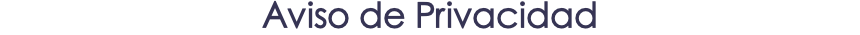 Aviso de Privacidad